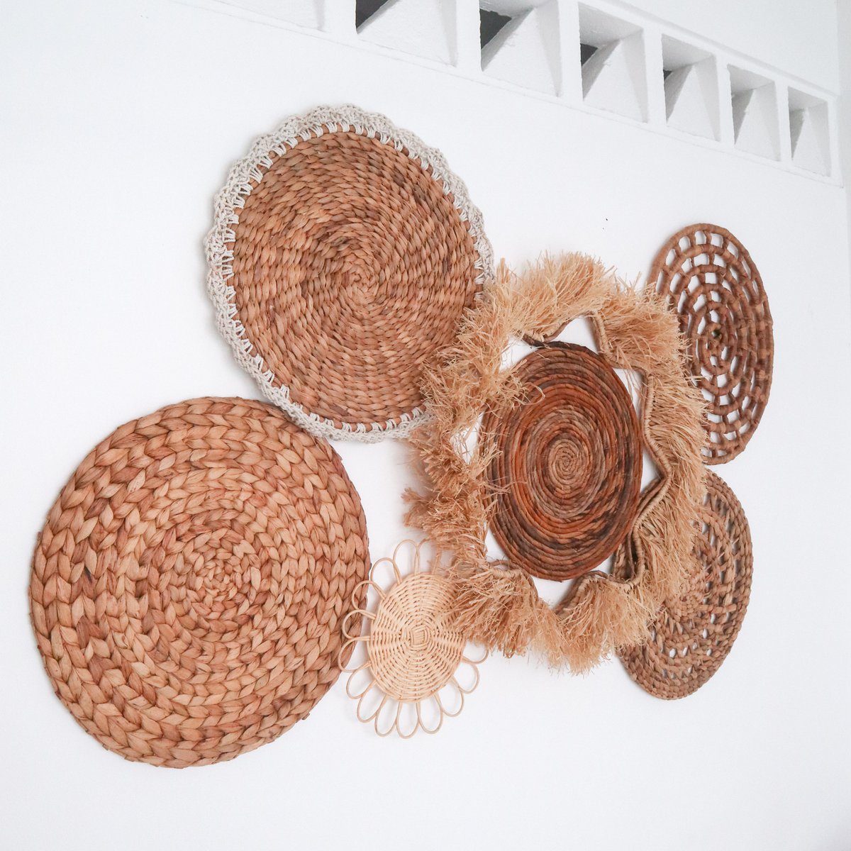 Tropische wanddecoratieset 6 gemengde stukken