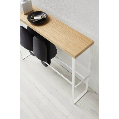 Yamazaki | Houten bovenblad | slipper rek | Wit