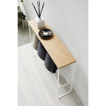 Yamazaki | Houten bovenblad | slipper rek | Wit