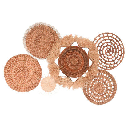 Tropische wanddecoratieset 6 gemengde stukken